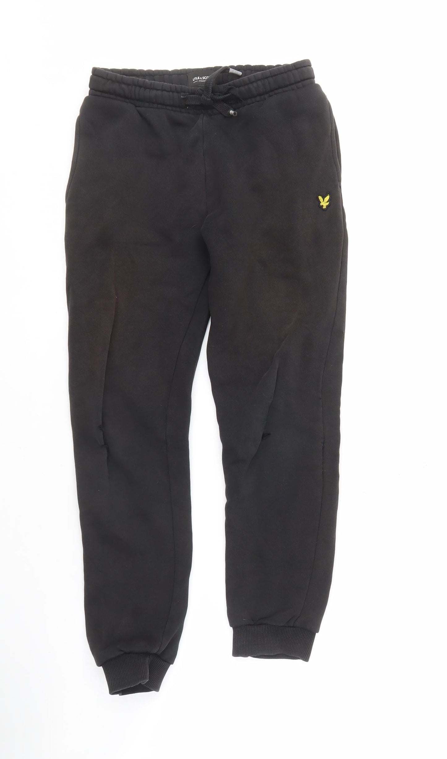 Lyle & Scott Boys Black Jogger Trousers 10-11 Years