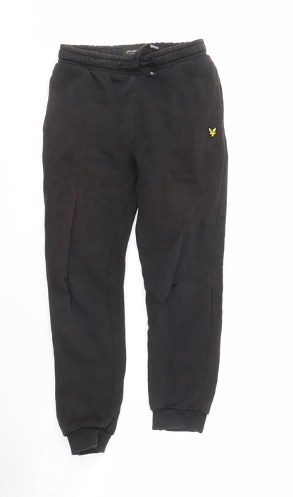 Lyle & Scott Boys Black Jogger Trousers 10-11 Years