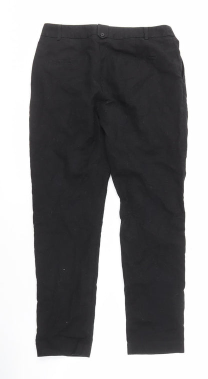 Womens UK Size 10 Oasis Slim Fit  Black Trousers