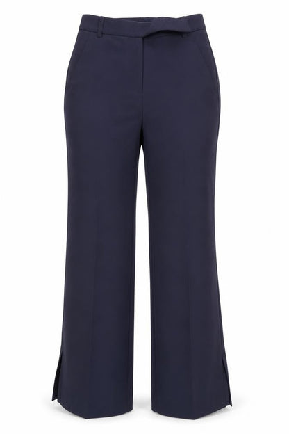 Womens UK Size 6 MNG Regular Fit Dress Pants Blue Trousers
