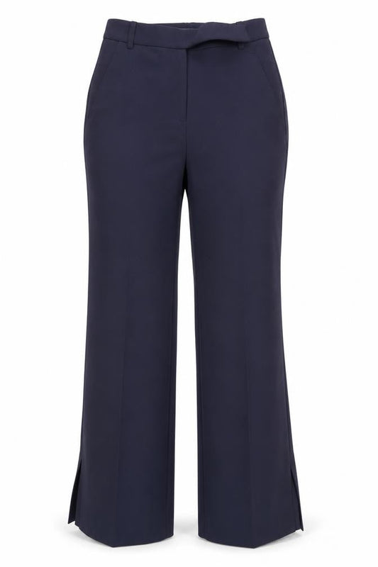 Womens UK Size 6 MNG Regular Fit Dress Pants Blue Trousers