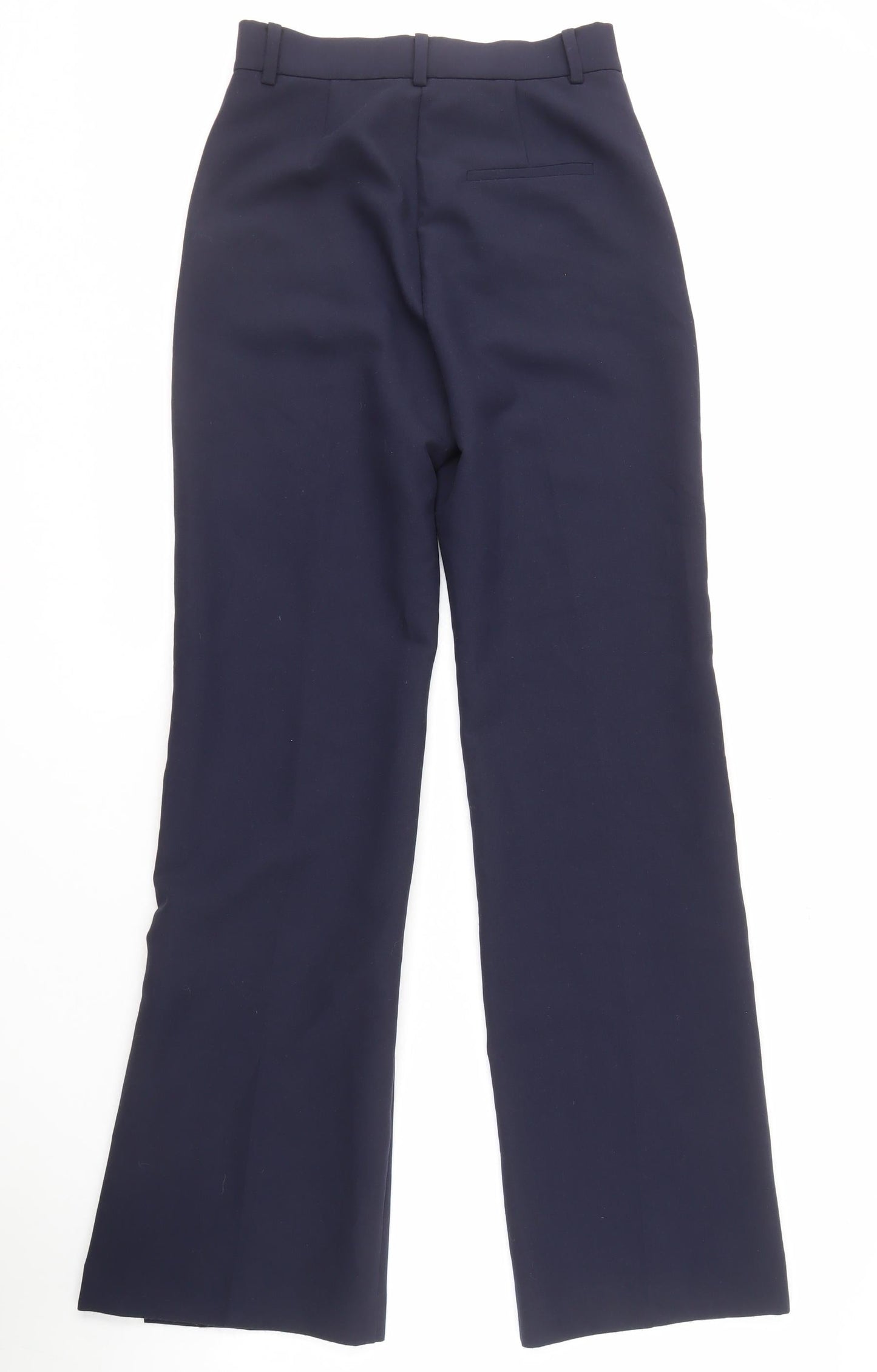 Womens UK Size 6 MNG Regular Fit Dress Pants Blue Trousers