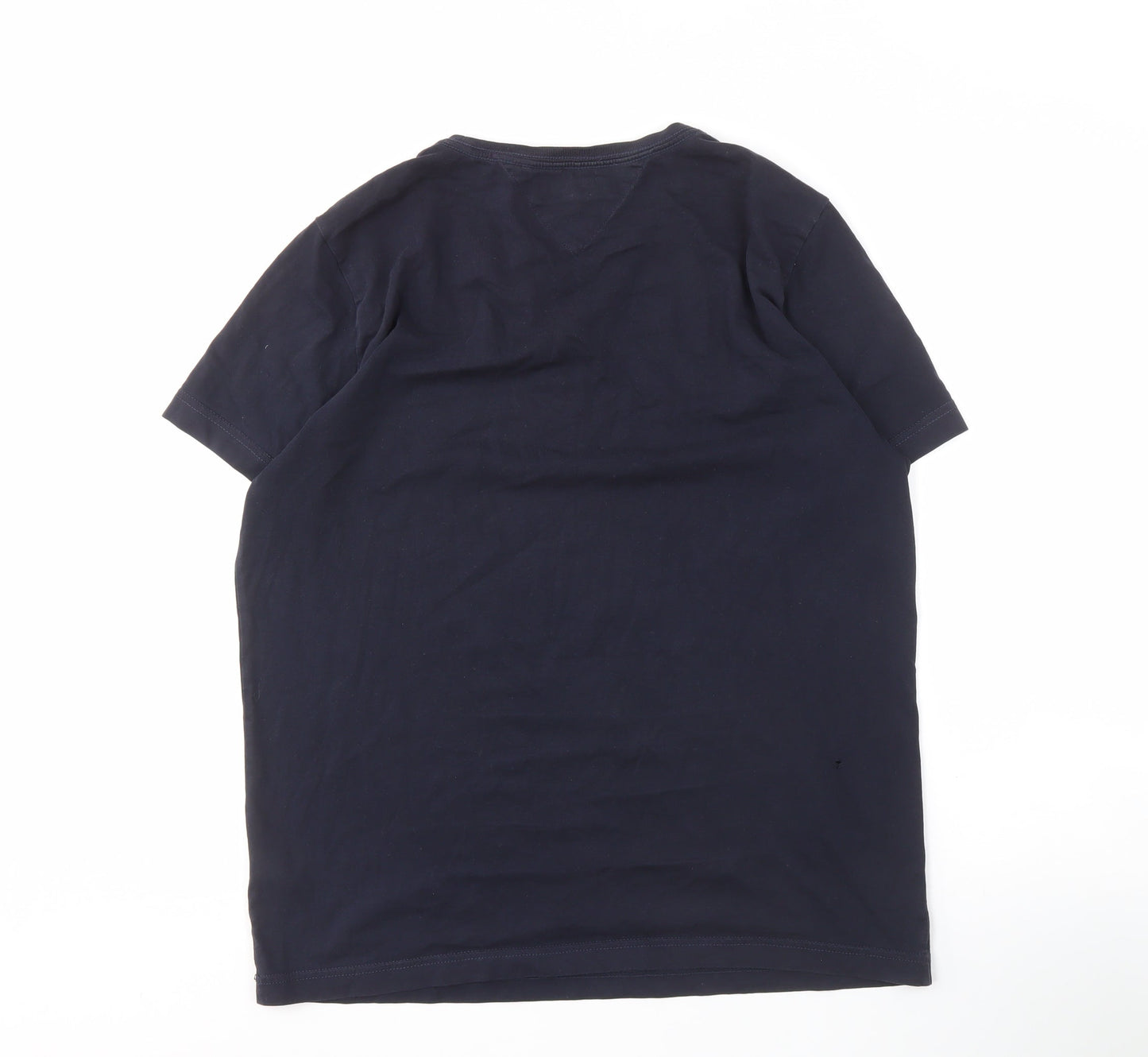 Tommy Hilfiger Men’s Blue Cotton Crew Neck T-Shirt L