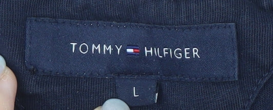 Tommy Hilfiger Men’s Blue Cotton Crew Neck T-Shirt L