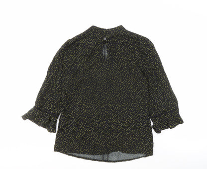 Womens UK Size 8 Oasis Black Basic Blouse