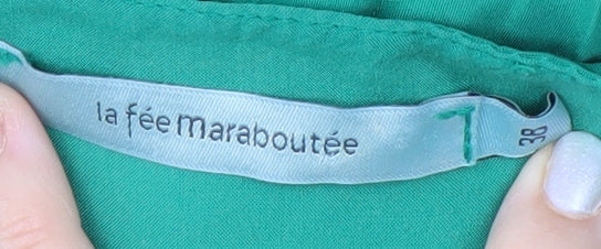 La Fée Maraboutée Women's Green Asymmetric Dress - Size 10