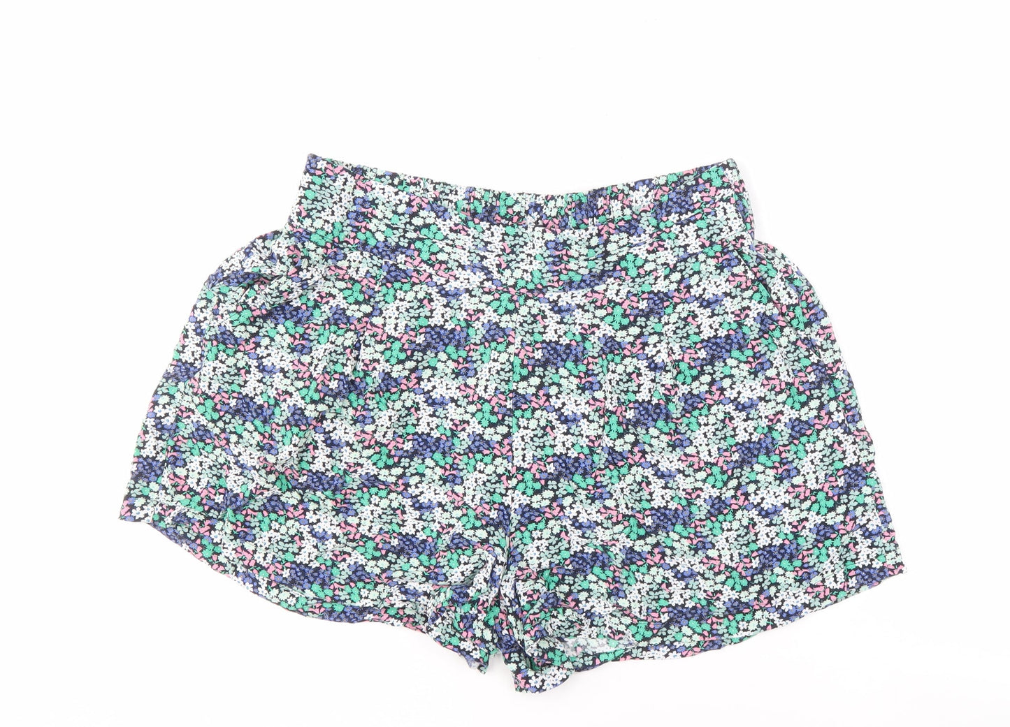 Marks and Spencer Women's Multicoloured Floral Shorts Size 12