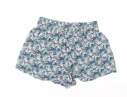 Marks and Spencer Women's Multicoloured Floral Shorts Size 12