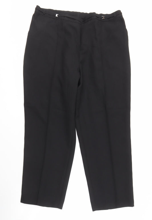 Womens UK Size 18 Marks and Spencer   Black Trousers