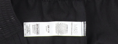 Womens UK Size 18 Marks and Spencer   Black Trousers