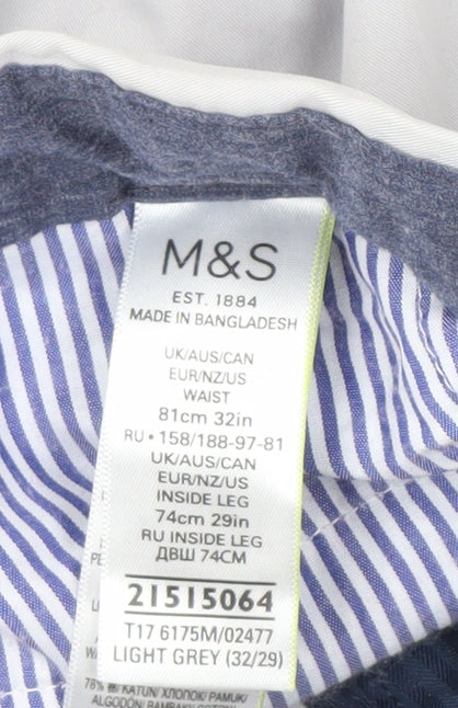 Marks & Spencer Men's Grey Trousers 32W 29L