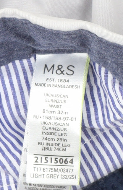 Marks & Spencer Men's Grey Trousers 32W 29L