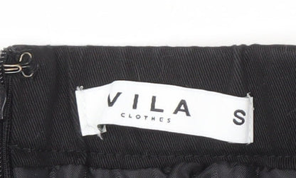 VILA Women's Black Studded Short Dress - Size S