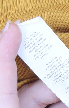 Boohoo Yellow Long Sleeve V-Neck Dress Size 12