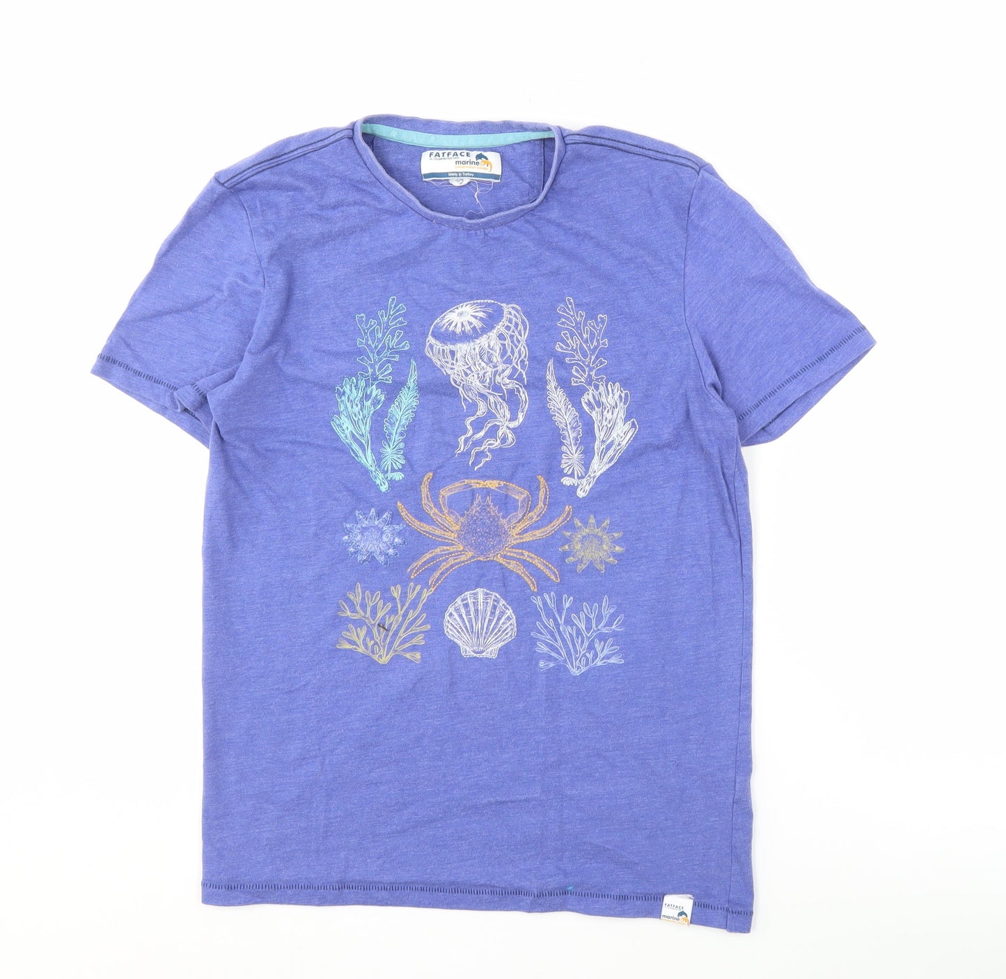 Mens UK Size S FatFace Blue  T-Shirt