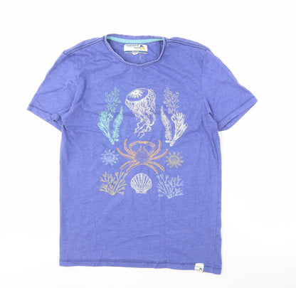 Mens UK Size S FatFace Blue  T-Shirt