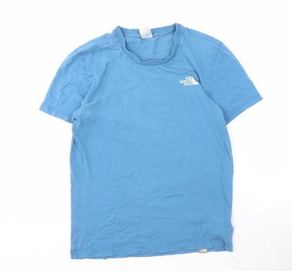 The North Face Men's Blue Cotton T-Shirt, Small