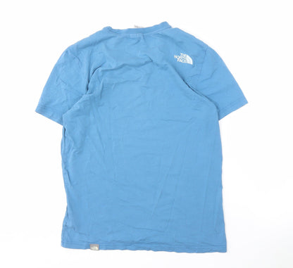 The North Face Men's Blue Cotton T-Shirt, Small