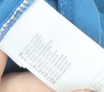 The North Face Men's Blue Cotton T-Shirt, Small