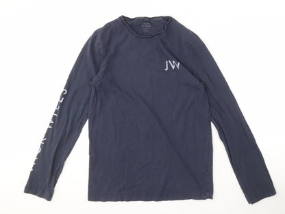 Jack Wills Men's Navy Long Sleeve T-Shirt XS