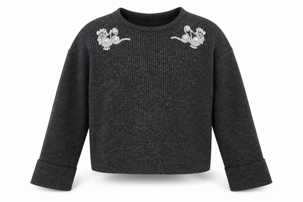 Womens UK Size M Zara Grey Pullover Jumper