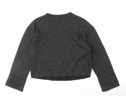 Womens UK Size M Zara Grey Pullover Jumper