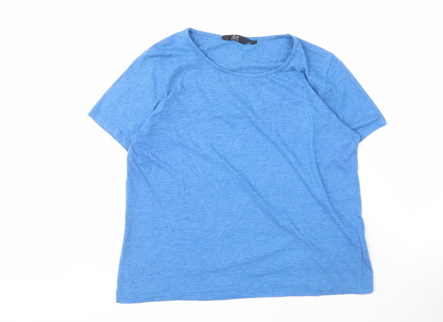 Womens UK Size M Isle Essentials Blue  T-Shirt