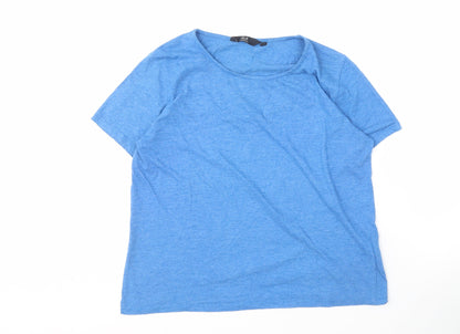 Womens UK Size M Isle Essentials Blue  T-Shirt