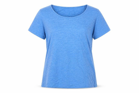 Womens UK Size M Isle Essentials Blue  T-Shirt