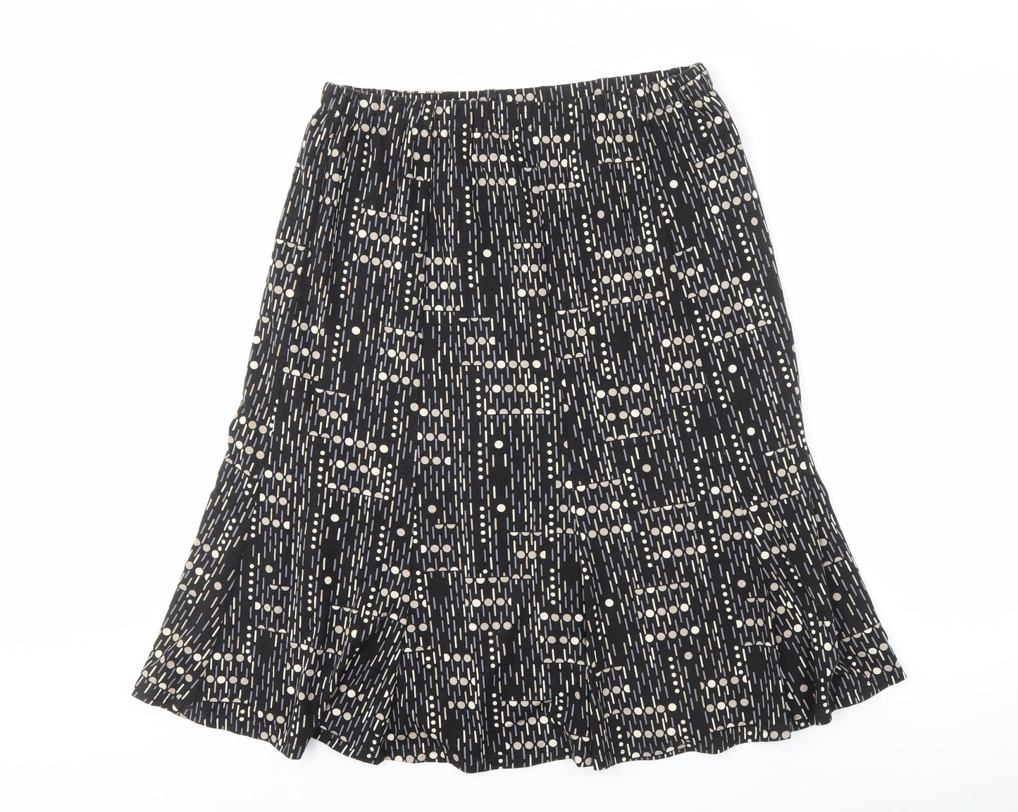 David Nieper Women’s Black Geometric Skirt Size 16