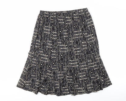 David Nieper Women’s Black Geometric Skirt Size 16