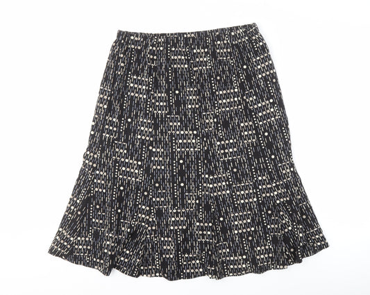David Nieper Women’s Black Geometric Skirt Size 16