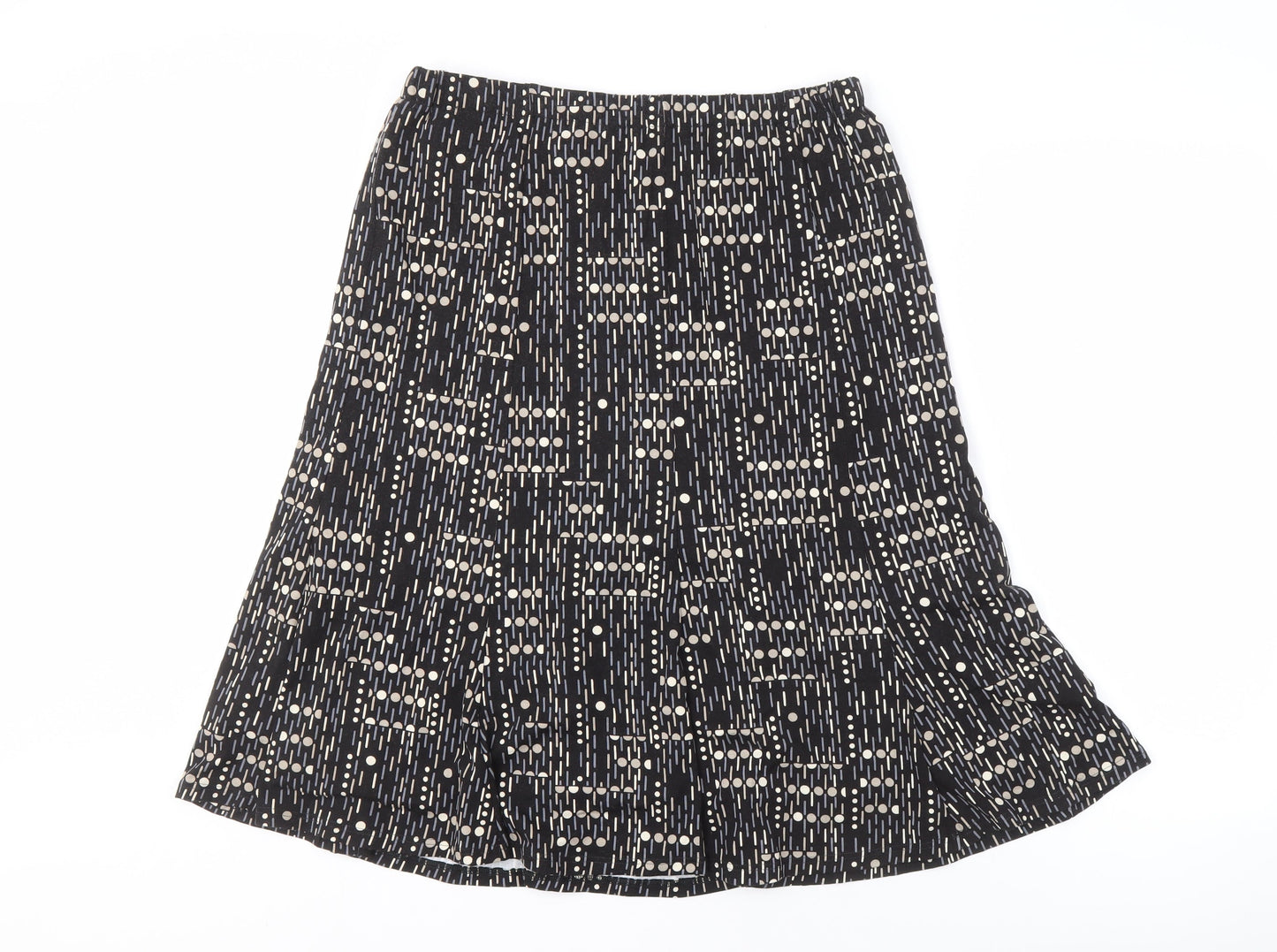 David Nieper Women’s Black Geometric Skirt Size 16