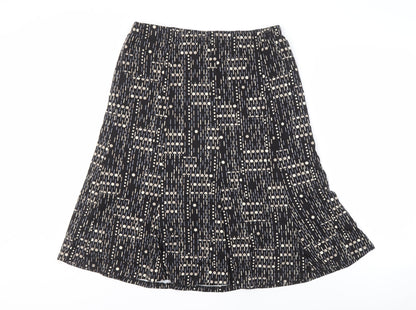 David Nieper Women’s Black Geometric Skirt Size 16