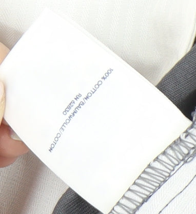 Lands' End Men's Grey Classic Fit Dress Trousers Size 38