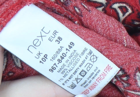 Womens UK Size 10 NEXT Red  Blouse
