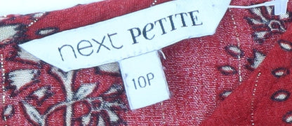 Womens UK Size 10 NEXT Red  Blouse
