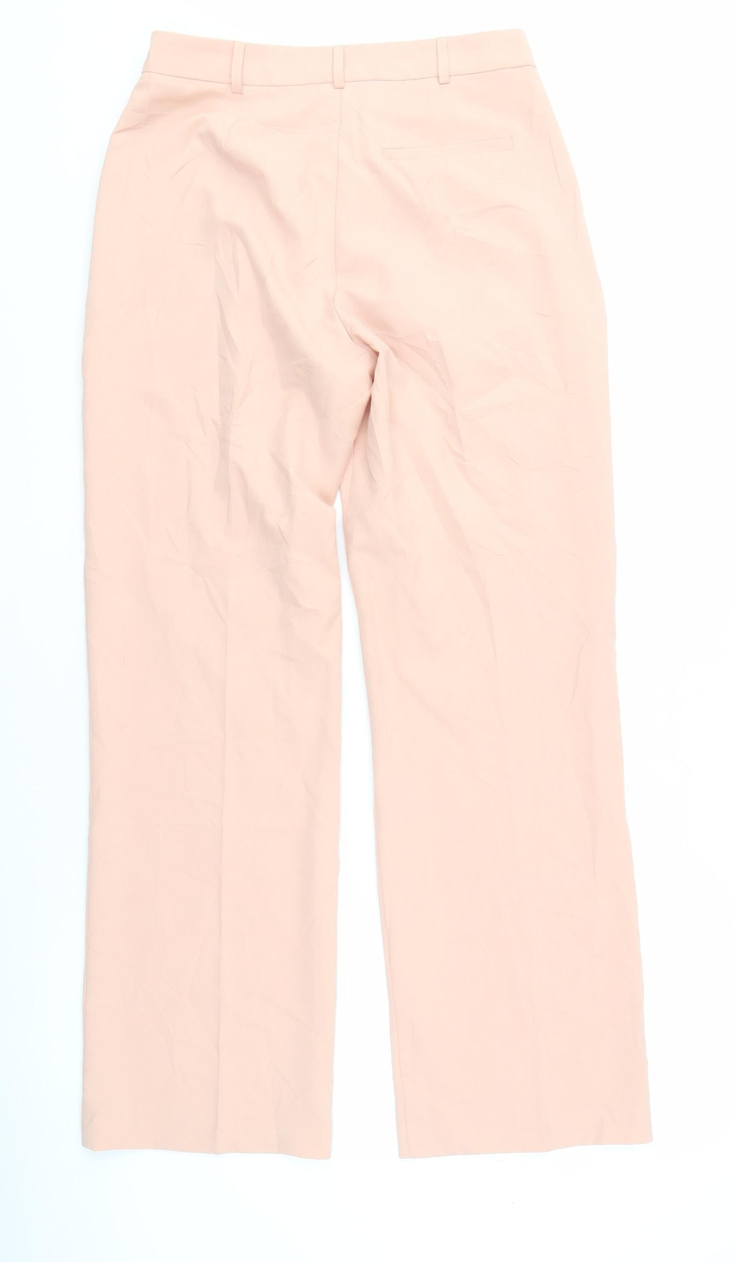 Womens UK Size 10 ASOS Regular Fit Casual Pink Trousers