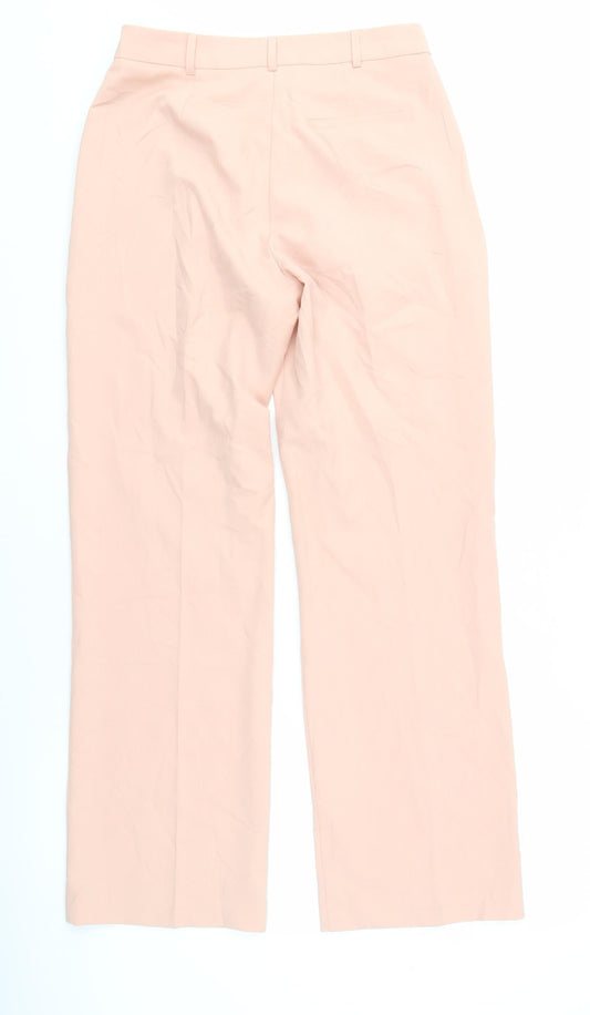 Womens UK Size 10 ASOS Regular Fit Casual Pink Trousers