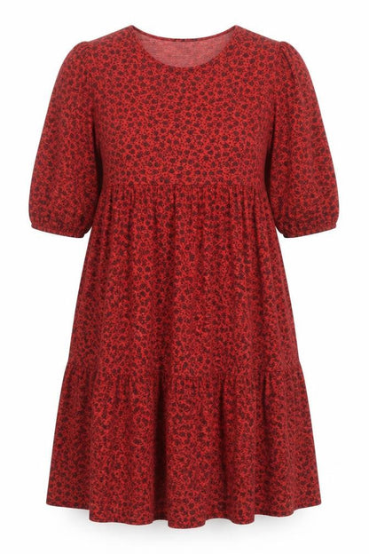 ZARA Women's Red Floral Dress Size L
