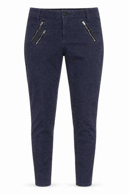 Womens UK Size 4 Gap Slim Fit Khakis Blue Trousers