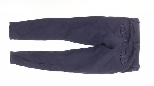 Womens UK Size 4 Gap Slim Fit Khakis Blue Trousers