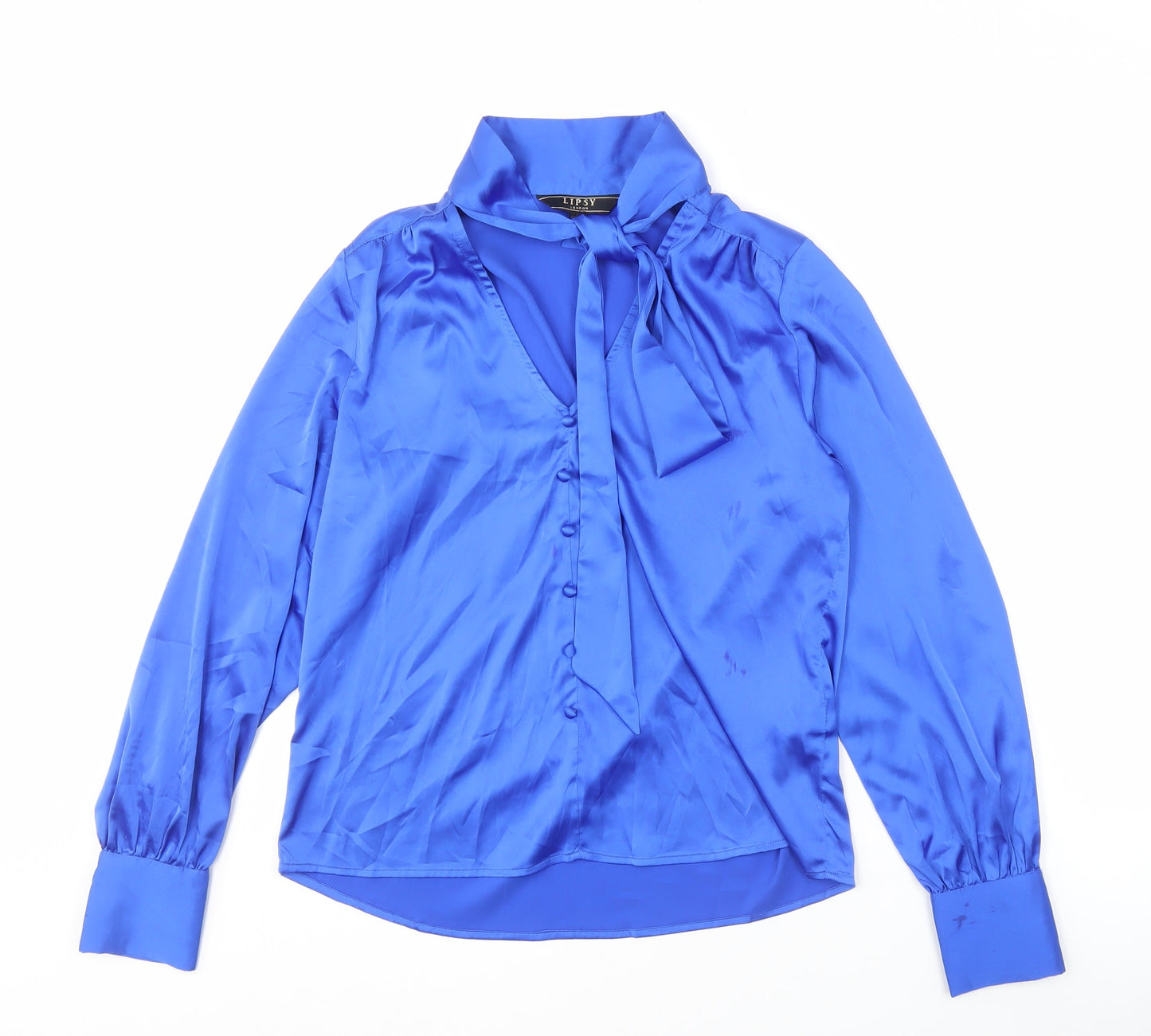Womens UK Size 8 Lipsy Blue Basic Blouse