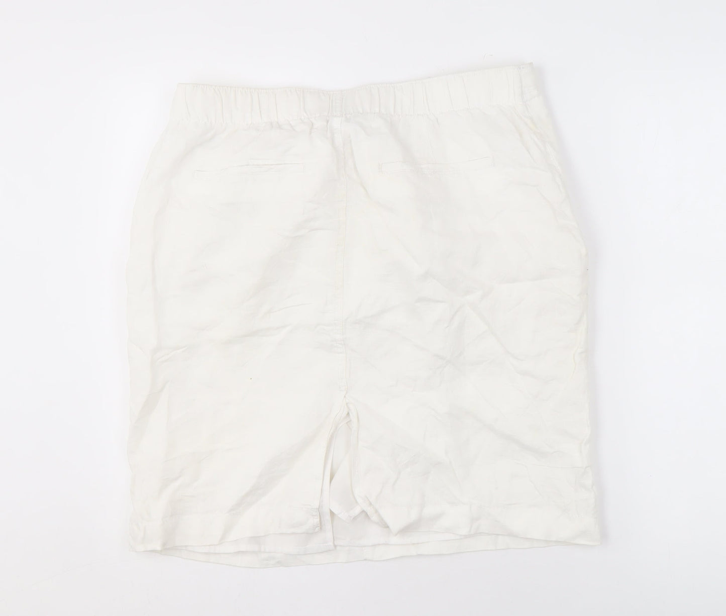 Marks and Spencer Women's White Pencil Skirt Size 14