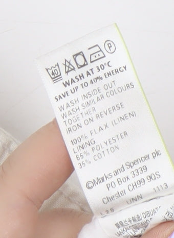 Marks and Spencer Women's White Pencil Skirt Size 14