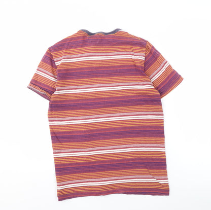 Next Men's Striped Crew Neck T-Shirt, Small, Multicoloured