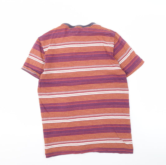Next Men's Striped Crew Neck T-Shirt, Small, Multicoloured
