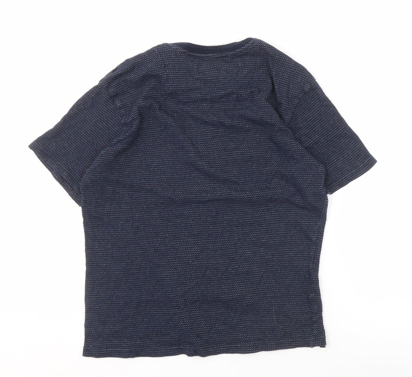 Threadbare Men's Blue Short Sleeve Knit T-Shirt L