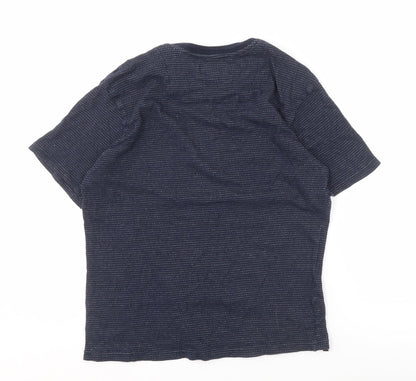 Threadbare Men's Blue Short Sleeve Knit T-Shirt L
