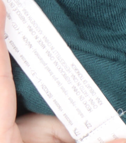 Zara Men's Green Pullover, Size M, Casual Jumper